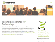 Tablet Screenshot of doctronic.de